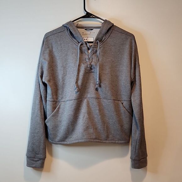 Under Armour Long Sleeve Pullover Hoodie Jogging/Exercise Women's Size Sm/P Gray - Picture 1 of 10